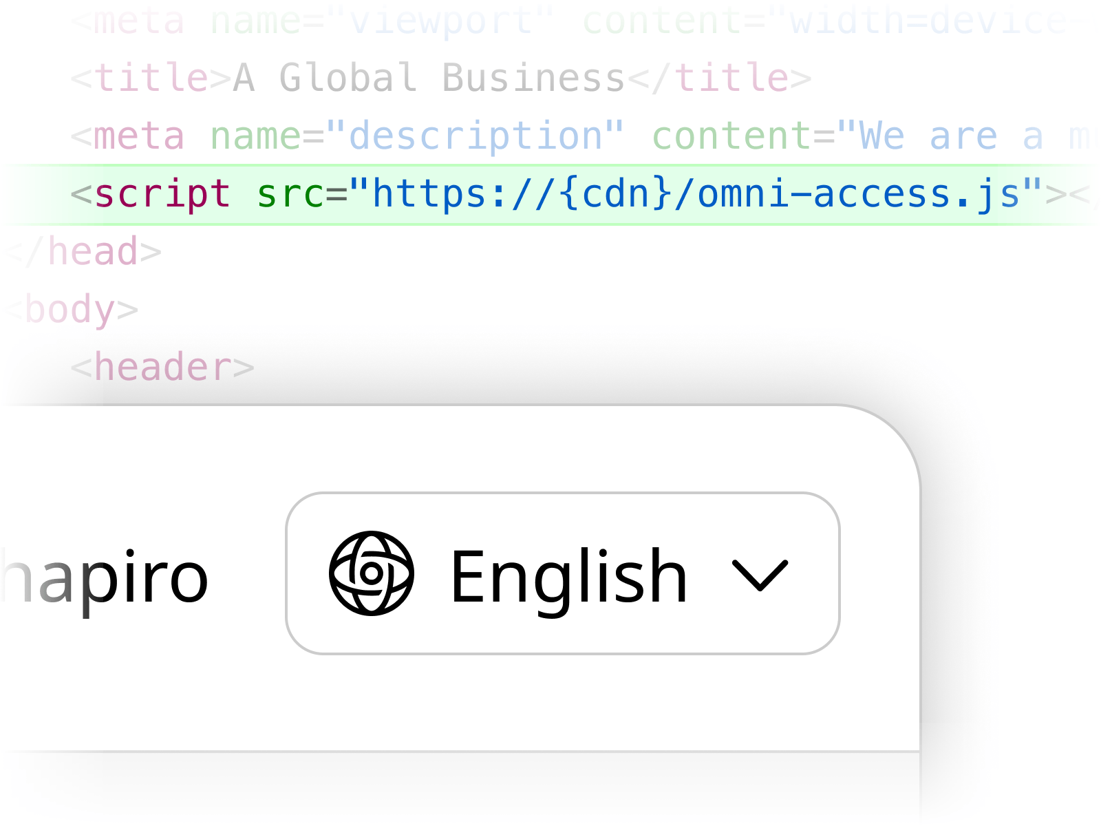 Language Switcher Code, with an Omnilingual Language Switcher